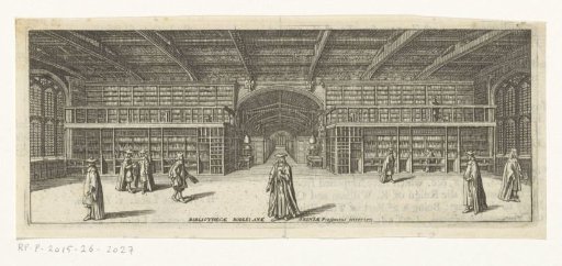 Interior of the Bodleian Library at Oxford