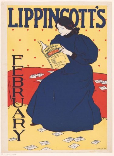 Advertisement for a February issue of Lippincott's Monthly Magazine