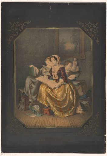 Three Reading Girls
