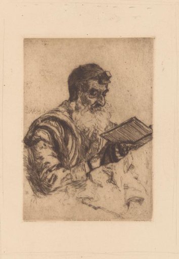 Praying Jewish man