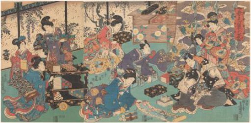 Presentation of books and scrolls
