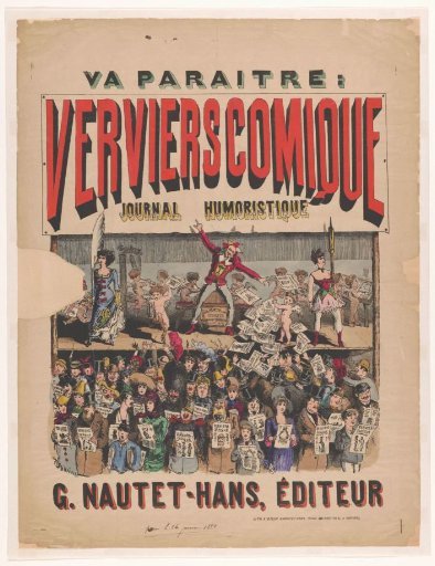 Poster for the magazine Verviers Comique Journal Humoristique