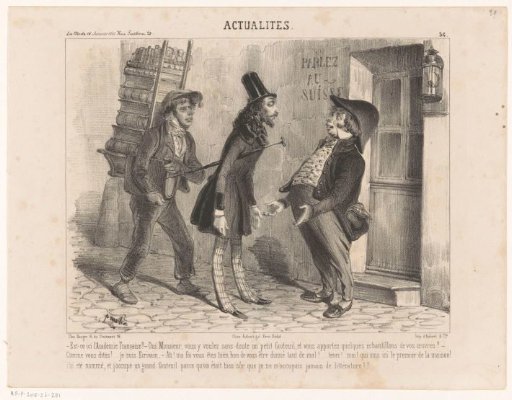 Writer at the Door of the Académie Française