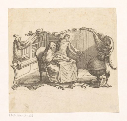 Writer in his study