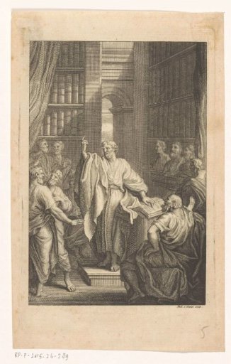Library with Scholars