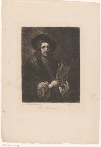Man Holding a Manuscript