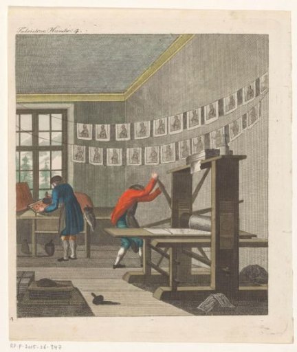 Interior of a printing house