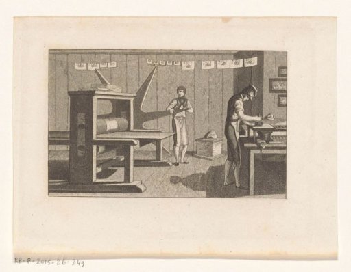 Interior of a printing house