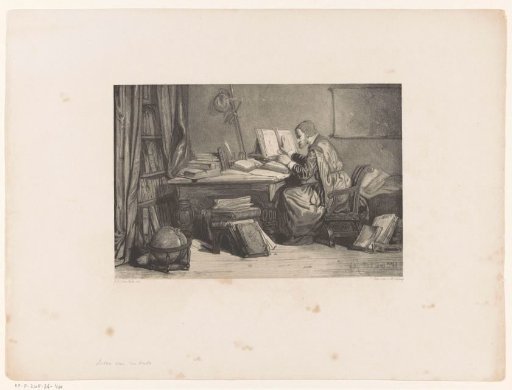 Scholar in a study