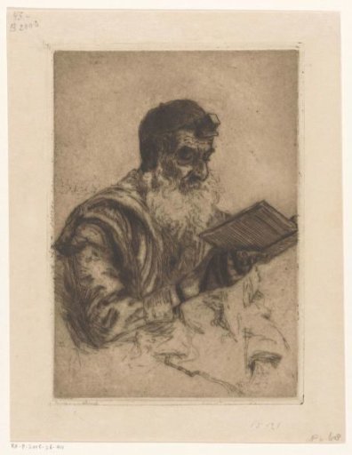 Jewish man praying