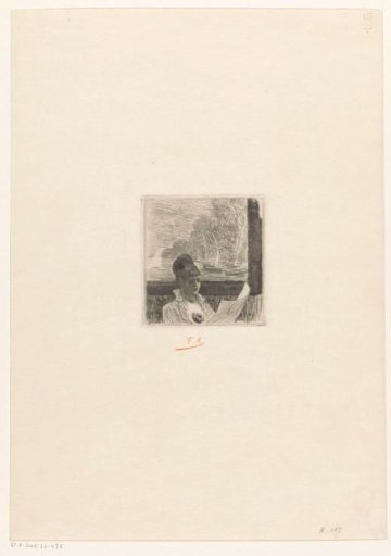 Reading woman at a window