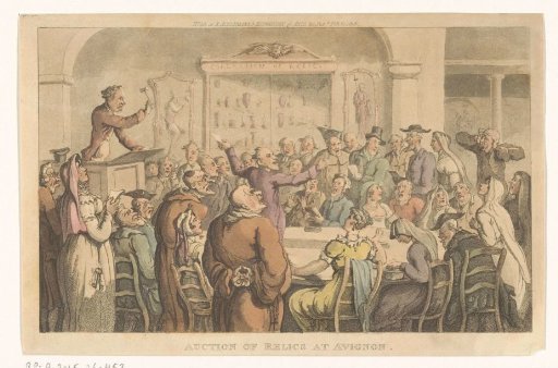 Auction of relics in Avignon