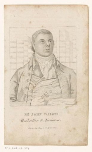 Portrait of bookseller and auctioneer John Walker