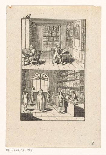 Library and bookstore