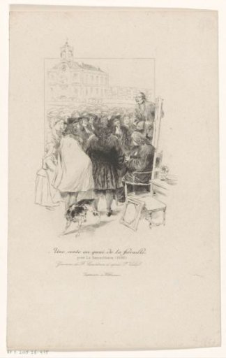 Auction on the Quai de la Ferraille in Paris