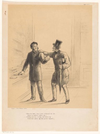 Bookseller handing a book to a customer