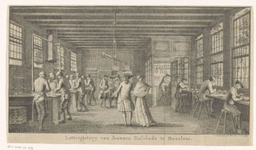 Foundry of Johannes Enschedé in Haarlem