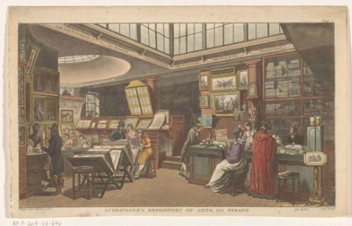 Interior of Ackerman's Repository of the Arts in London