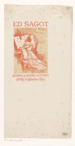 Woman looking at prints