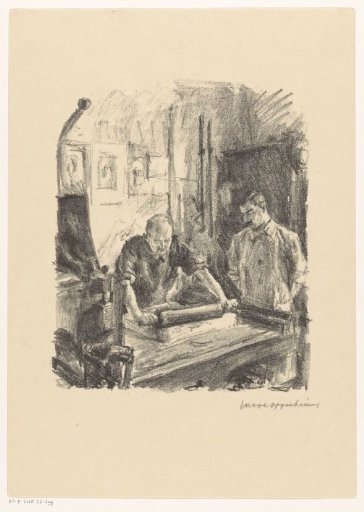 The Printmaker in His Studio