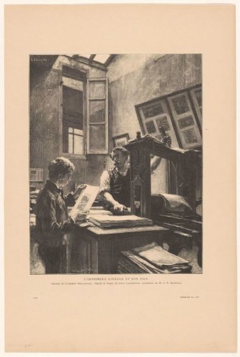 Printer Liénard and his son