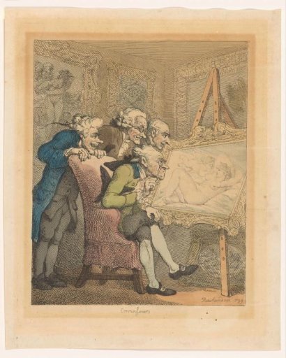 Four Men Looking at a Painting of Venus