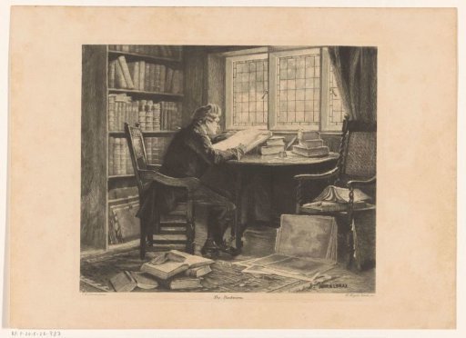 Reading Man before the Window of His Study