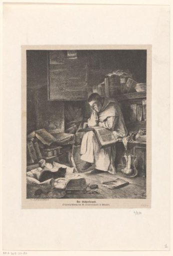 Monk Reading in a Study
