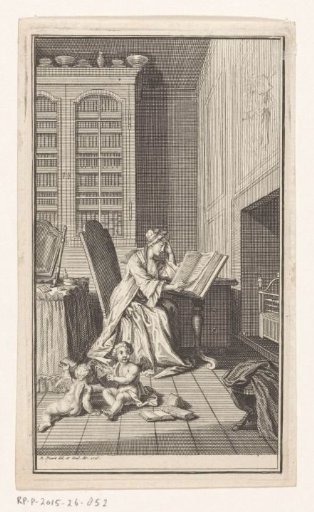 Woman reading in an interior