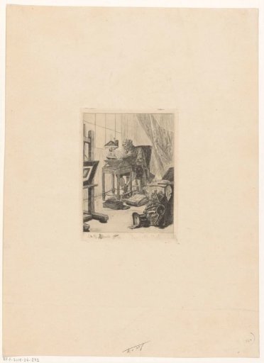 Man behind a reading desk