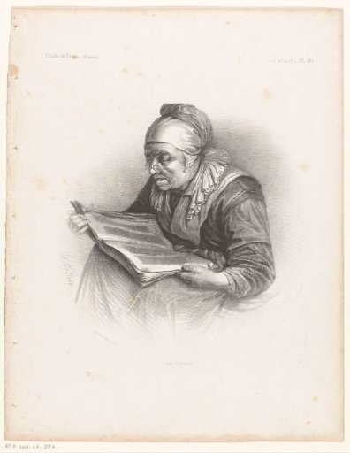 Old Woman Reading