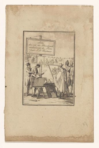 Stall of a print dealer