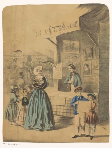 Print dealer at the fair
