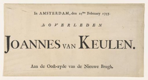 Announcement of the death of John II of Cologne