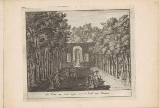 Avenue and statue of Ceres in the gardens of Het Loo Palace