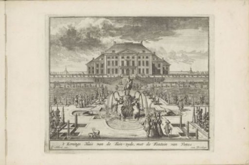 View of Het Loo Palace from the gardens