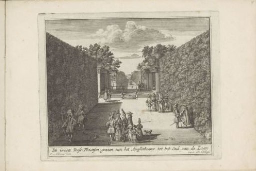 View of the large resting places from the amphitheatre