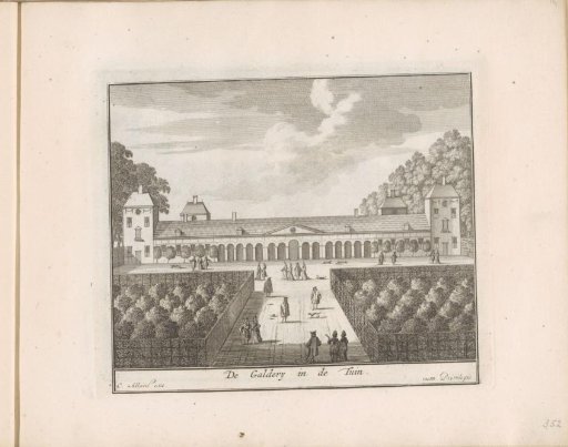 Gallery in the garden of Honselaarsdijk Palace
