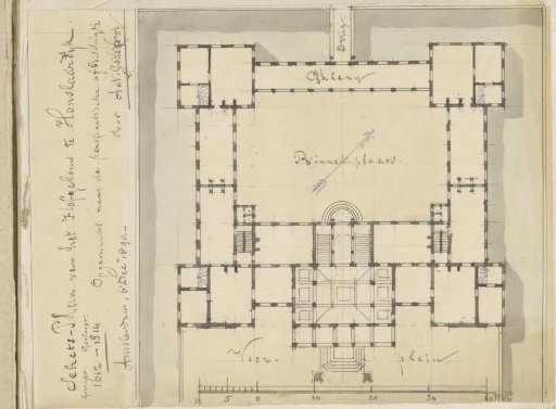 Plan of Honselaarsdijk Palace