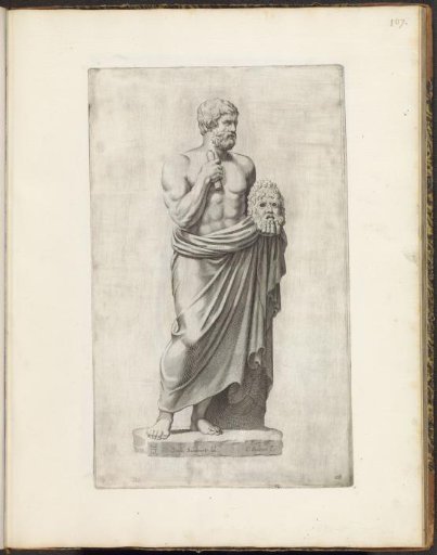 Statue of a man with a mask, possibly Terentius