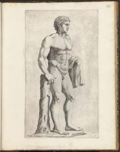 Statue of a young man