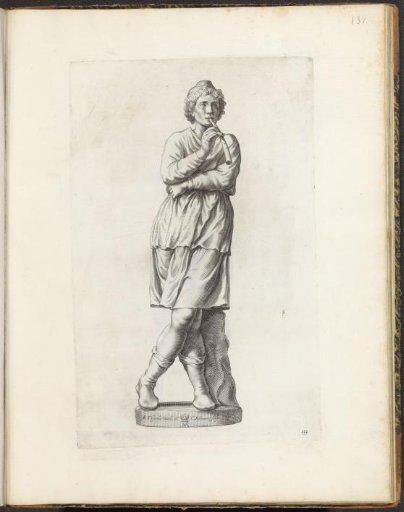 Statue of a flute player