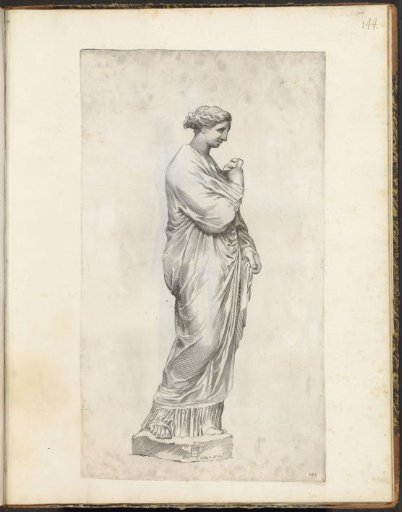 Statue of a clothed woman