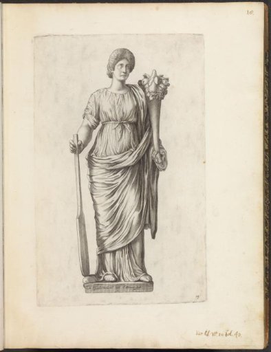 Statue of a goddess with a cornucopia