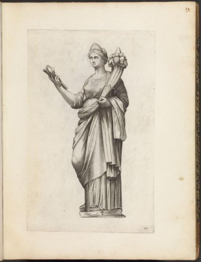 Statue of a goddess with a cornucopia