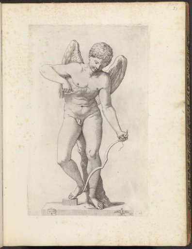 Statue of Amor with a broken bow