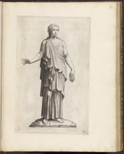 Statue of Flora with flowers in her hand