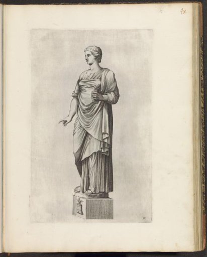 Statue of Flora with flowers in her hand
