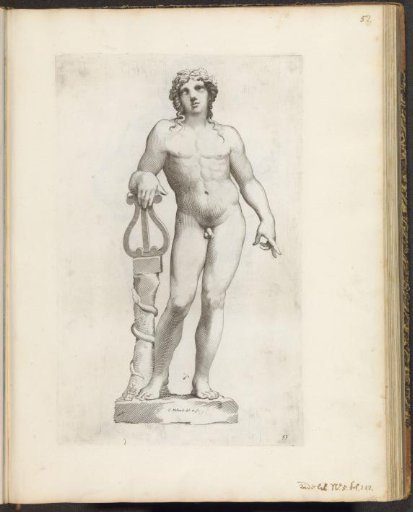 Statue of Apollo with the lyre