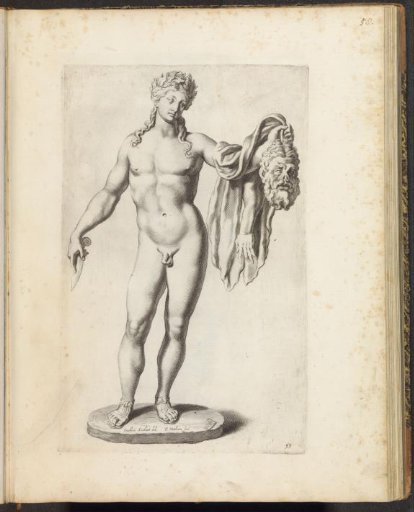 Statue of Apollo with the skin of Marsyas